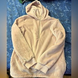 💜 IDEOLOGY Fluffy Pastel Pink Pull Over Hoodie